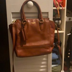 Brown Coach crossbody